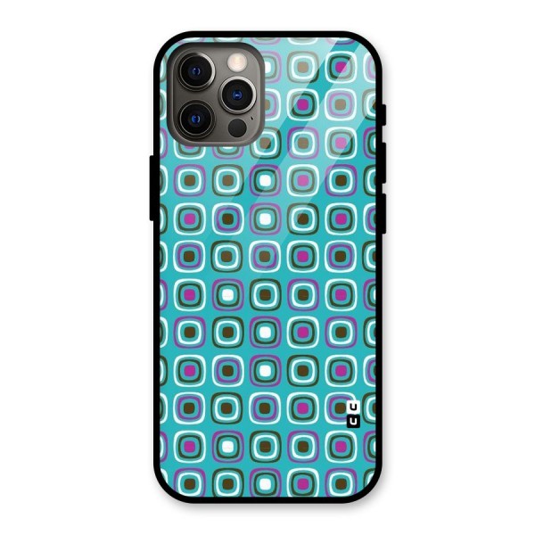 Boxes Tiny Pattern Glass Back Case for iPhone 12 Pro