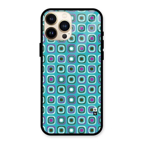 Boxes Tiny Pattern Glass Back Case for iPhone 13 Pro Max