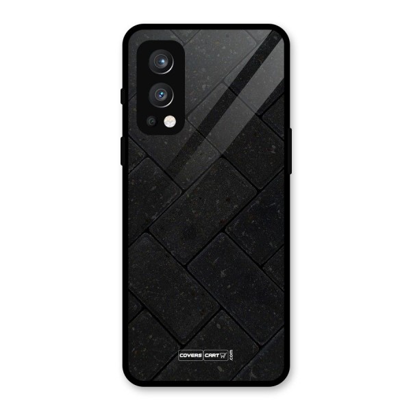 Bricks Pattern Glass Back Case for OnePlus Nord 2 5G