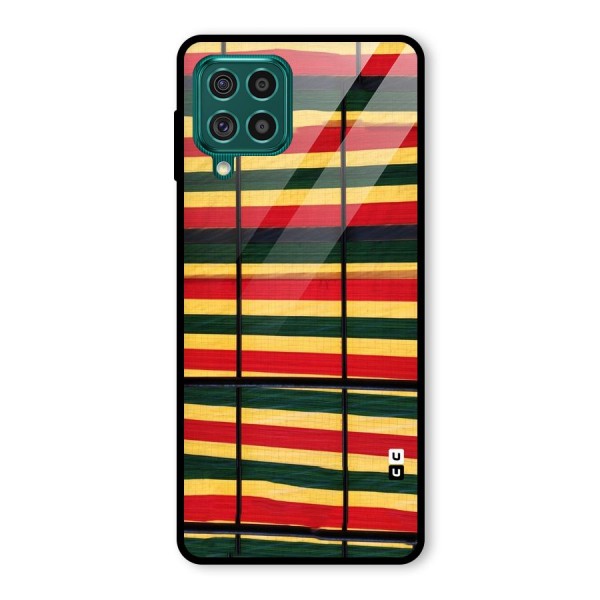 Bright Colors Lines Glass Back Case for Galaxy F62