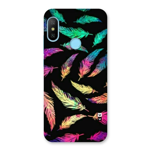 Bright Feathers Back Case for Redmi 6 Pro