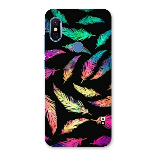 Bright Feathers Back Case for Redmi Note 6 Pro