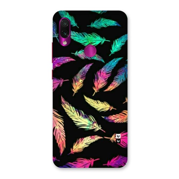 Bright Feathers Back Case for Redmi Note 7 Pro