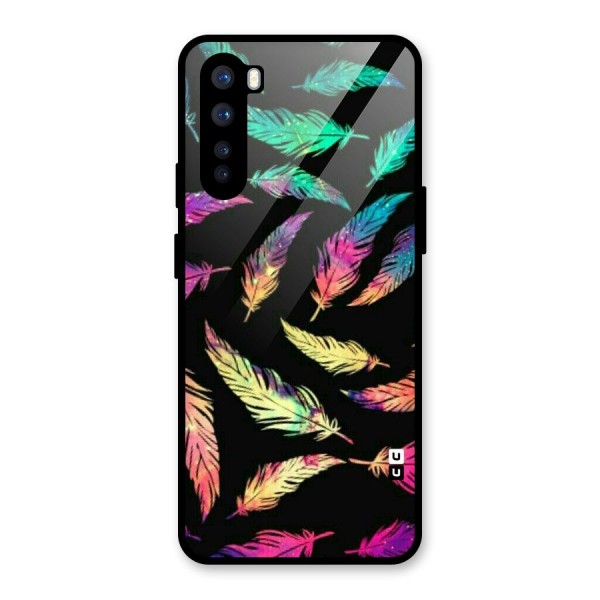 Bright Feathers Glass Back Case for OnePlus Nord