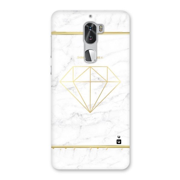 Bright Gold Diamond Back Case for Coolpad Cool 1