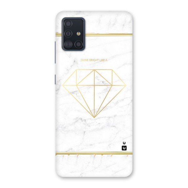 Bright Gold Diamond Back Case for Galaxy A51