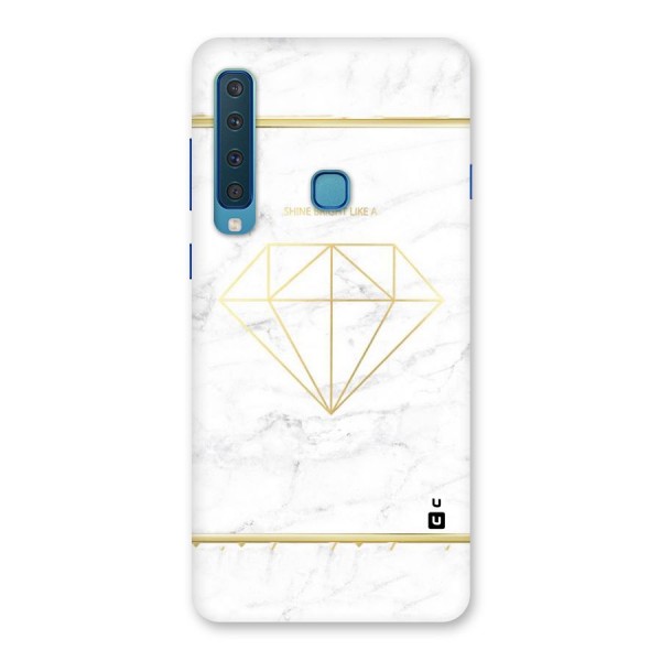 Bright Gold Diamond Back Case for Galaxy A9 (2018)