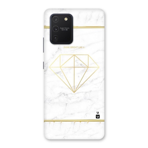 Bright Gold Diamond Back Case for Galaxy S10 Lite