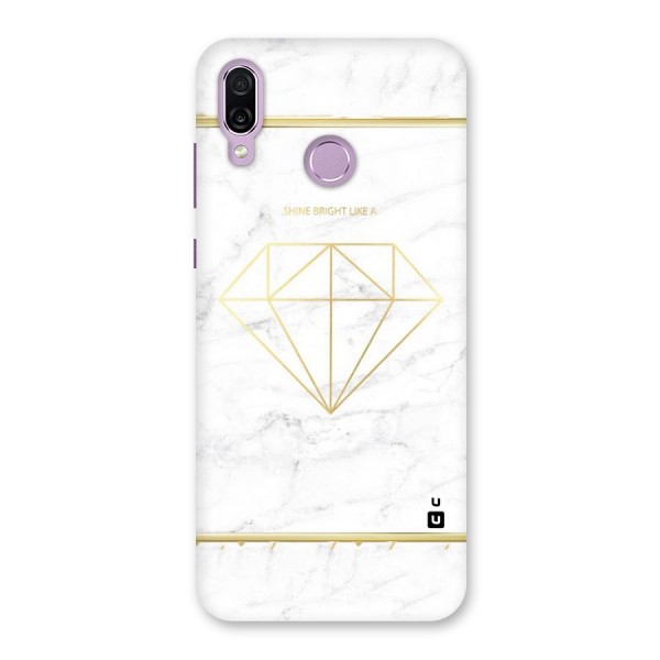 Bright Gold Diamond Back Case for Honor Play