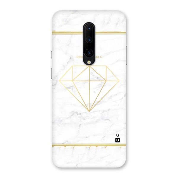 Bright Gold Diamond Back Case for OnePlus 7 Pro