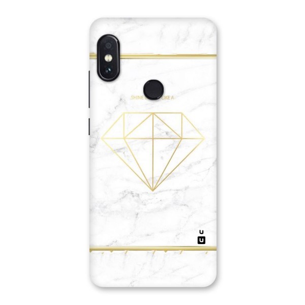 Bright Gold Diamond Back Case for Redmi Note 5 Pro