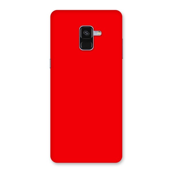 Bright Red Back Case for Galaxy A8 Plus