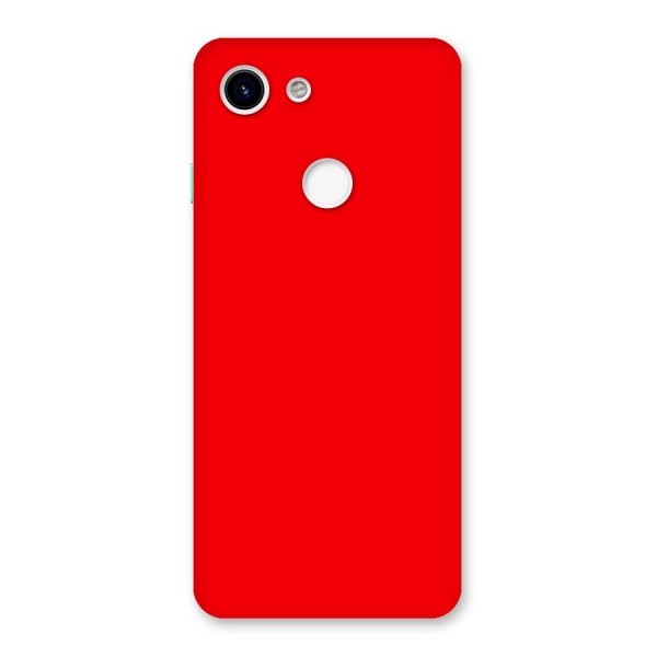 Bright Red Back Case for Google Pixel 3