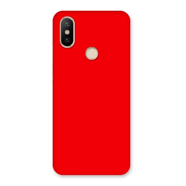 Bright Red Back Case for Mi A2