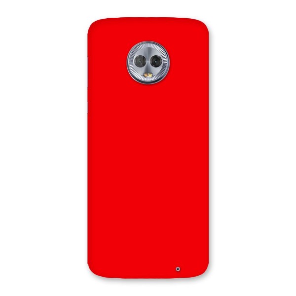 Bright Red Back Case for Moto G6 Plus