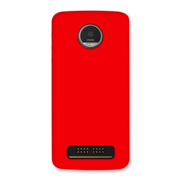 Bright Red Back Case for Moto Z Play