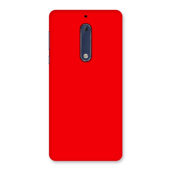 Bright Red Back Case for Nokia 5