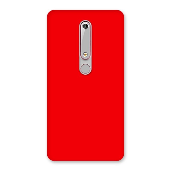 Bright Red Back Case for Nokia 6.1