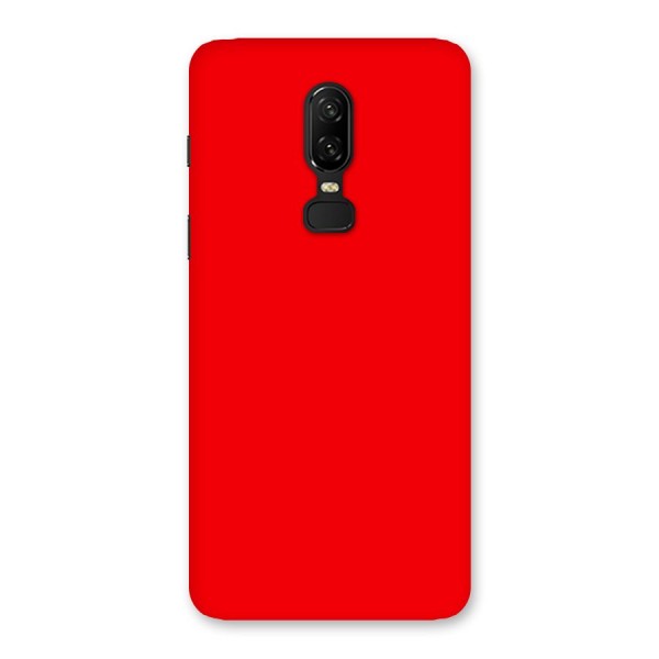 Bright Red Back Case for OnePlus 6