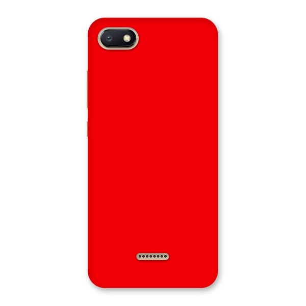 Bright Red Back Case for Redmi 6A