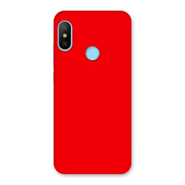 Bright Red Back Case for Redmi 6 Pro