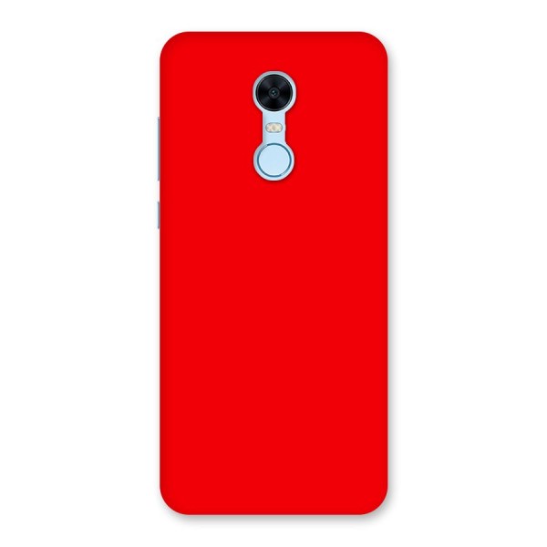 Bright Red Back Case for Redmi Note 5