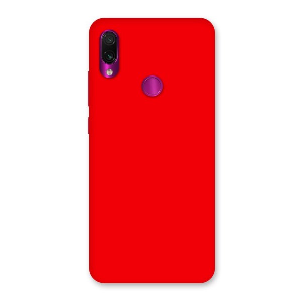 Bright Red Back Case for Redmi Note 7 Pro