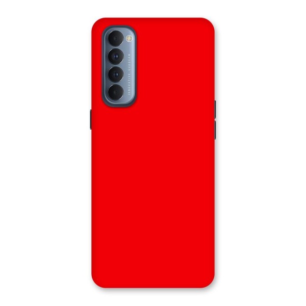 Bright Red Back Case for Reno4 Pro