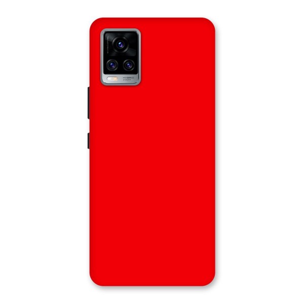 Bright Red Back Case for Vivo V20 Pro