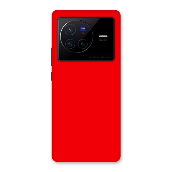 Bright Red Back Case for Vivo X80