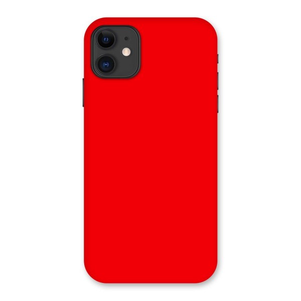 Bright Red Back Case for iPhone 11