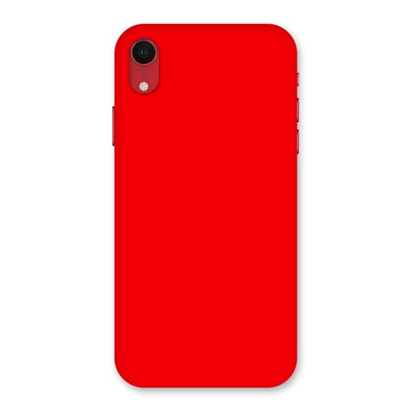 Bright Red Back Case for iPhone XR