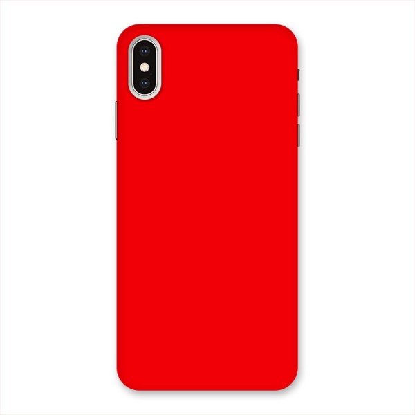 Bright Red Back Case for iPhone XS Max