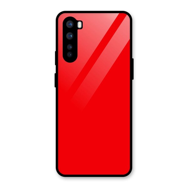 Bright Red Glass Back Case for OnePlus Nord