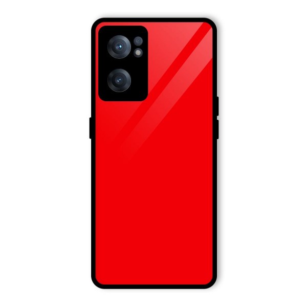 Bright Red Glass Back Case for OnePlus Nord CE 2 5G