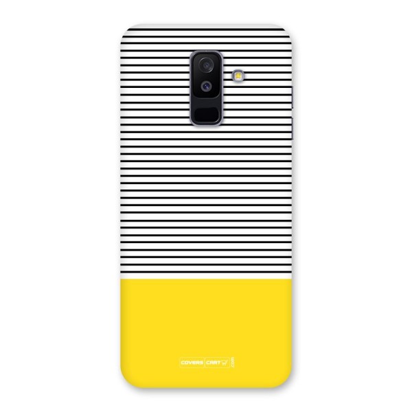 Bright Yellow Stripes Back Case for Galaxy A6 Plus