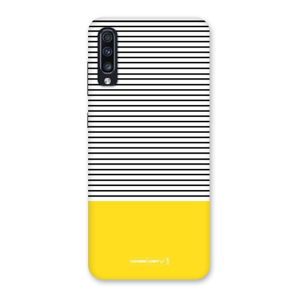 Bright Yellow Stripes Back Case for Galaxy A70