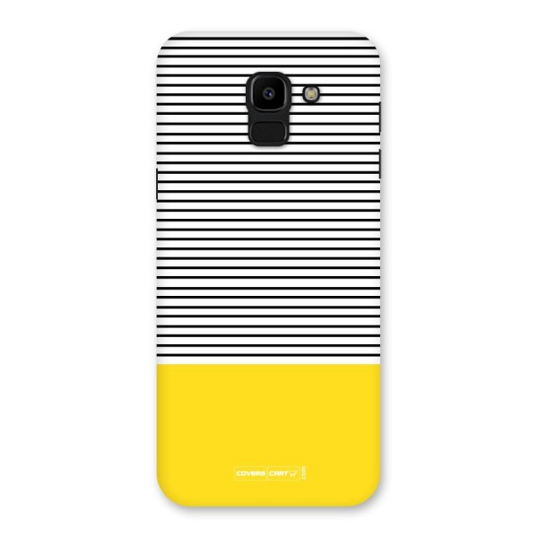 Bright Yellow Stripes Back Case for Galaxy J6