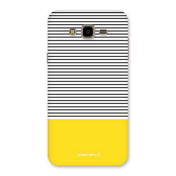 Bright Yellow Stripes Back Case for Galaxy J7 Nxt