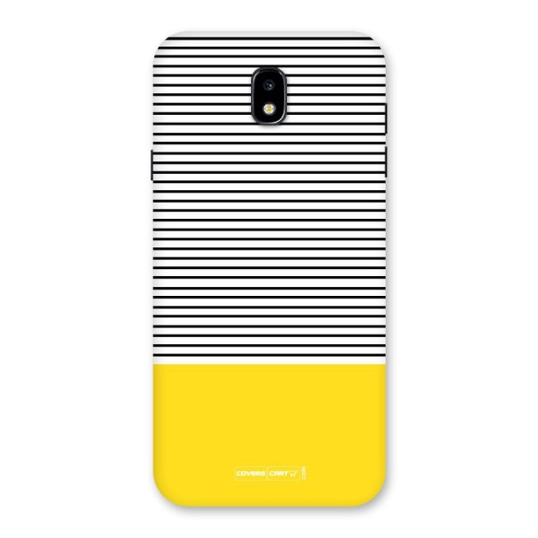 Bright Yellow Stripes Back Case for Galaxy J7 Pro