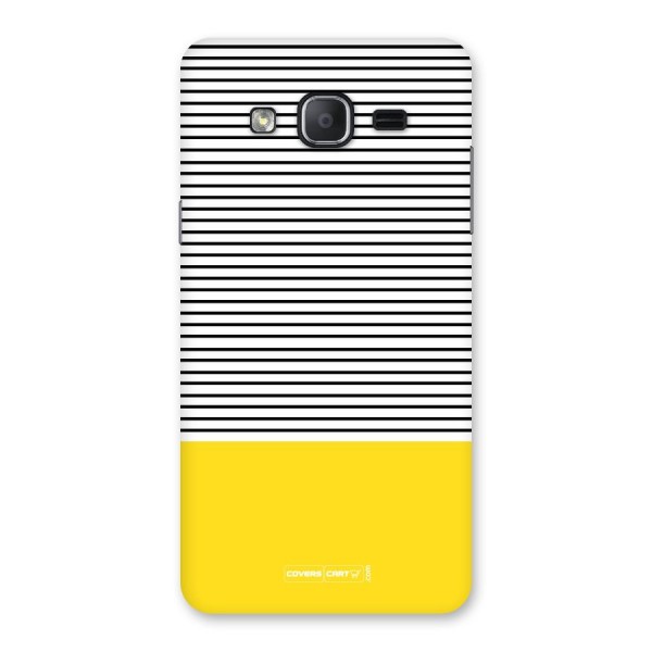 Bright Yellow Stripes Back Case for Galaxy On7 2015