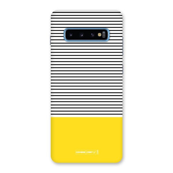 Bright Yellow Stripes Back Case for Galaxy S10 Plus