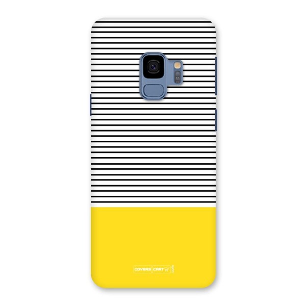 Bright Yellow Stripes Back Case for Galaxy S9
