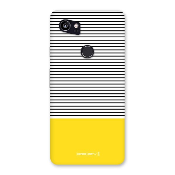 Bright Yellow Stripes Back Case for Google Pixel 2 XL