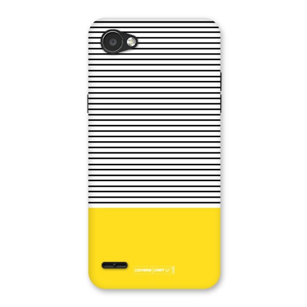 Bright Yellow Stripes Back Case for LG Q6