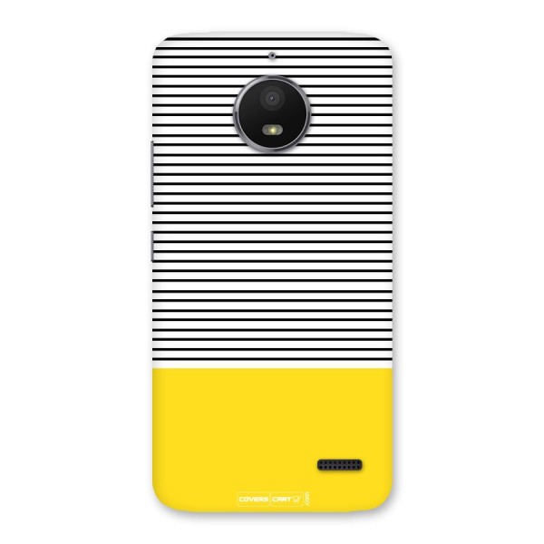 Bright Yellow Stripes Back Case for Moto E4
