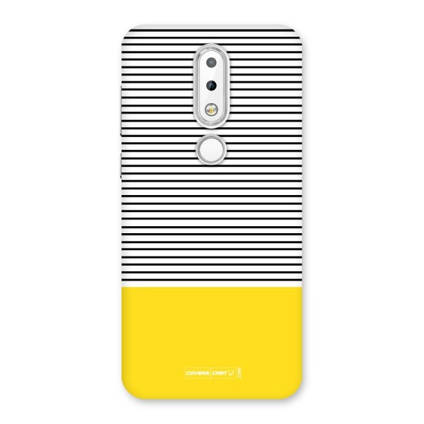 Bright Yellow Stripes Back Case for Nokia 6.1 Plus