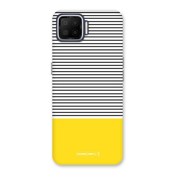 Bright Yellow Stripes Back Case for Oppo F17