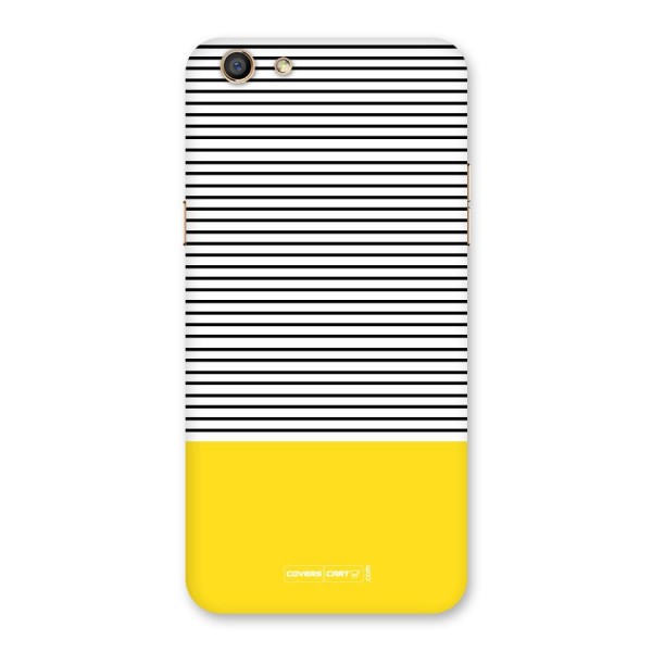 Bright Yellow Stripes Back Case for Oppo F3