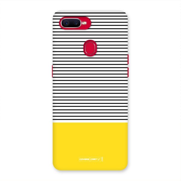 Bright Yellow Stripes Back Case for Oppo F9 Pro